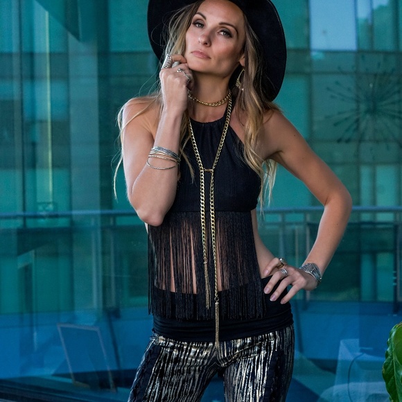 Tassle Chain Belt/Necklace in Gold or Silver